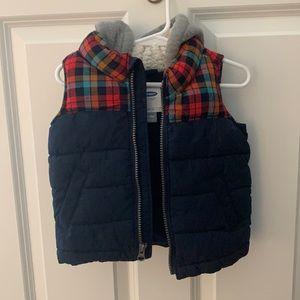 Old Navy puffy vest 12-18M